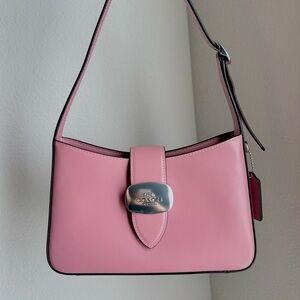Coach Eliza Pink Leather Shoulder Bag